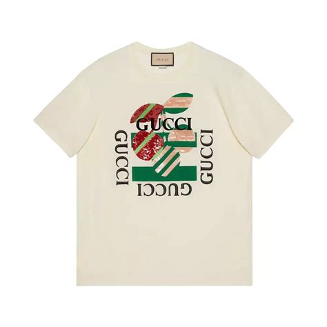 70s gucci tee|GUCCI New 70s printed cotton.